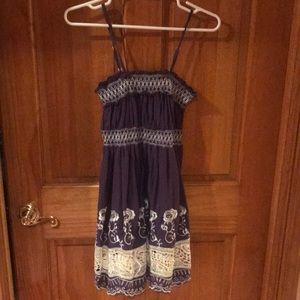 Purple crochet dress